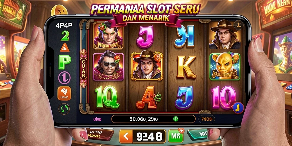 Tampilan gameplay Slot di 4P4P yang menarik dan seru.