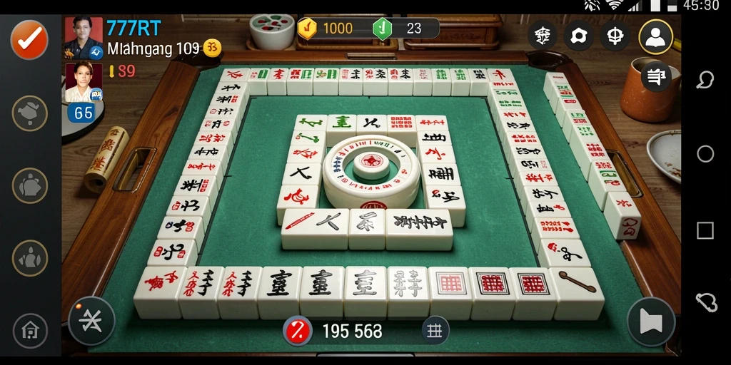 Tampilan gameplay Mahjong yang seru di 777RT.