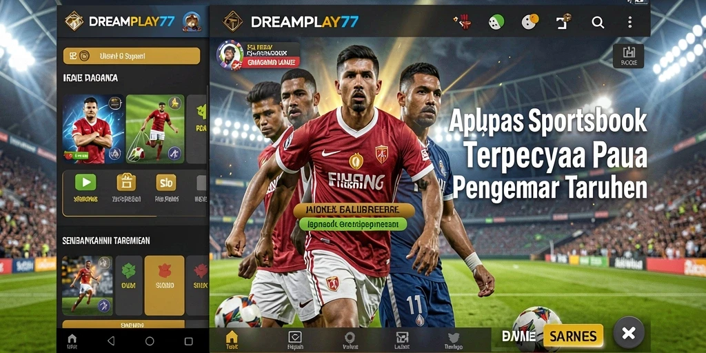 Screenshot permainan DREAMPLAY77 yang menampilkan fitur taruhan langsung.