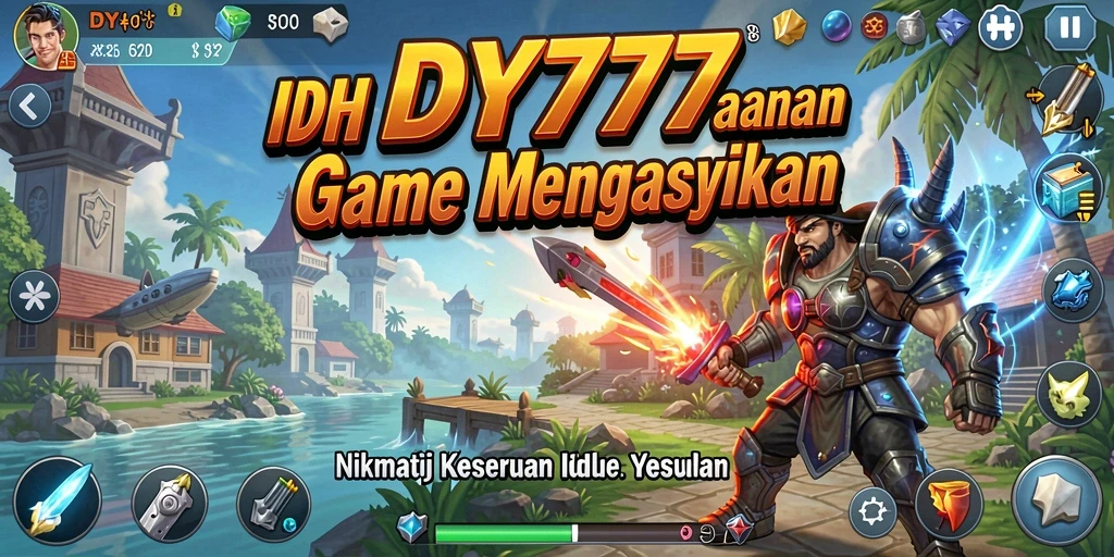 Screenshot gameplay DY777 yang menunjukkan aksi Idle yang menyenangkan.