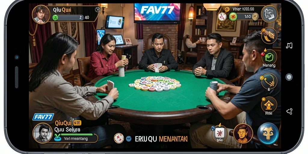 Tampilan gameplay QiuQiu yang menarik dan seru