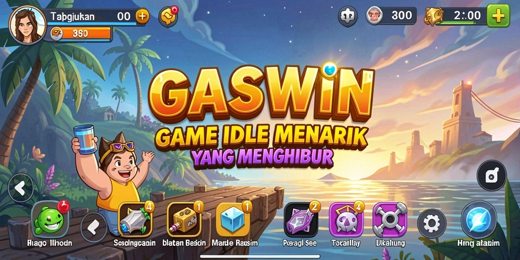 Screenshot GASWIN menampilkan gameplay Idle yang menarik dan menyenangkan.