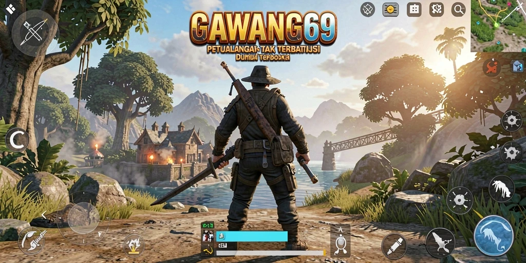 Tampilan gameplay menarik di dunia Open World yang luas.