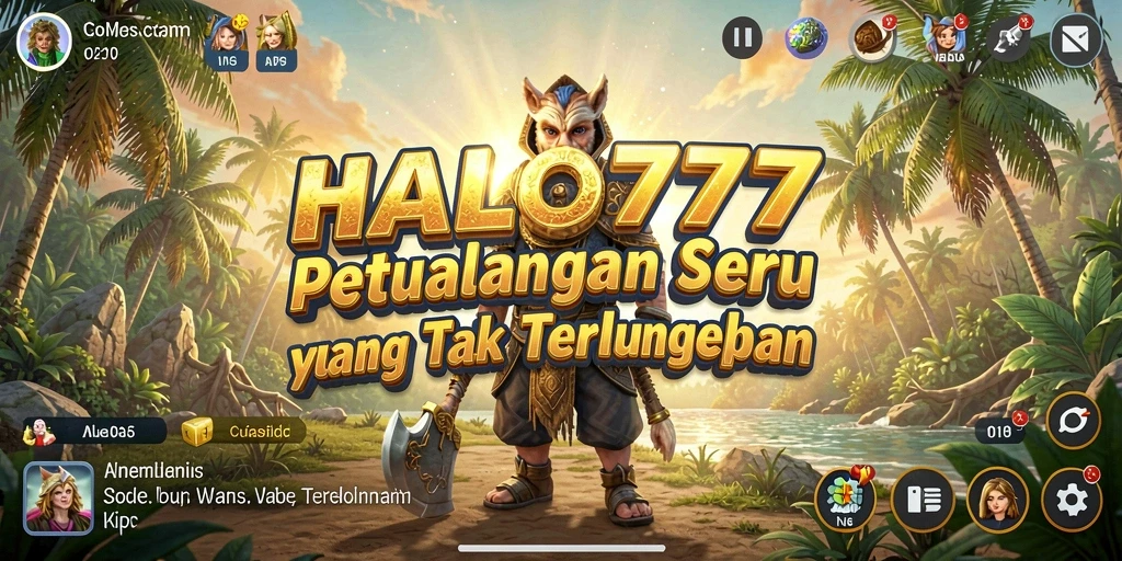 Tampilan gameplay yang menarik dalam petualangan HALO777.