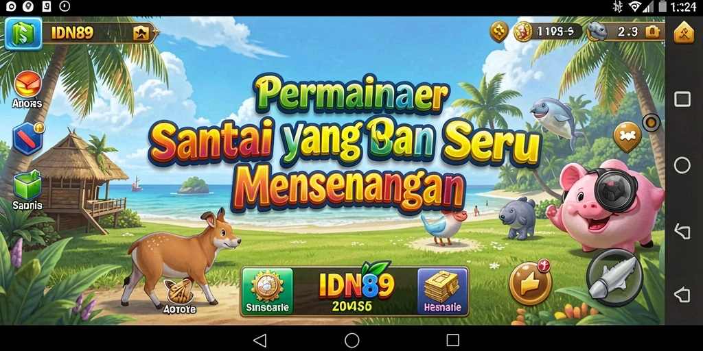 Tampilan gameplay seru IDN89 yang penuh warna dan menarik.
