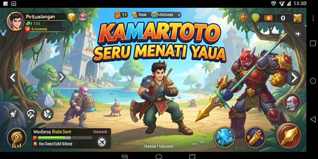 Screenshot KAMARTOTO menunjukkan pemain dalam aksi menjelajahi dunia petualangan.
