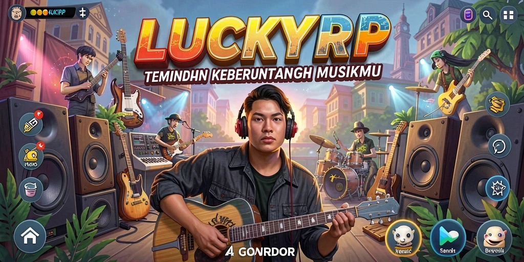 Tampilan gameplay seru dan interaktif di LUCKYRP.