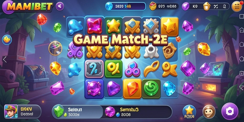 Screenshot gameplay MAMIBET yang penuh warna dan seru.