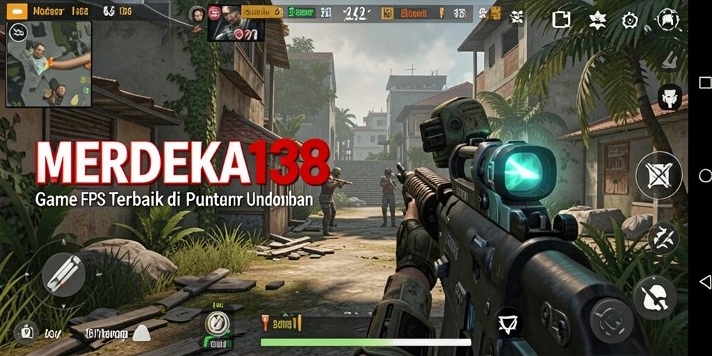 Tampilan menarik gameplay MERDEKA138 dalam aksi FPS.