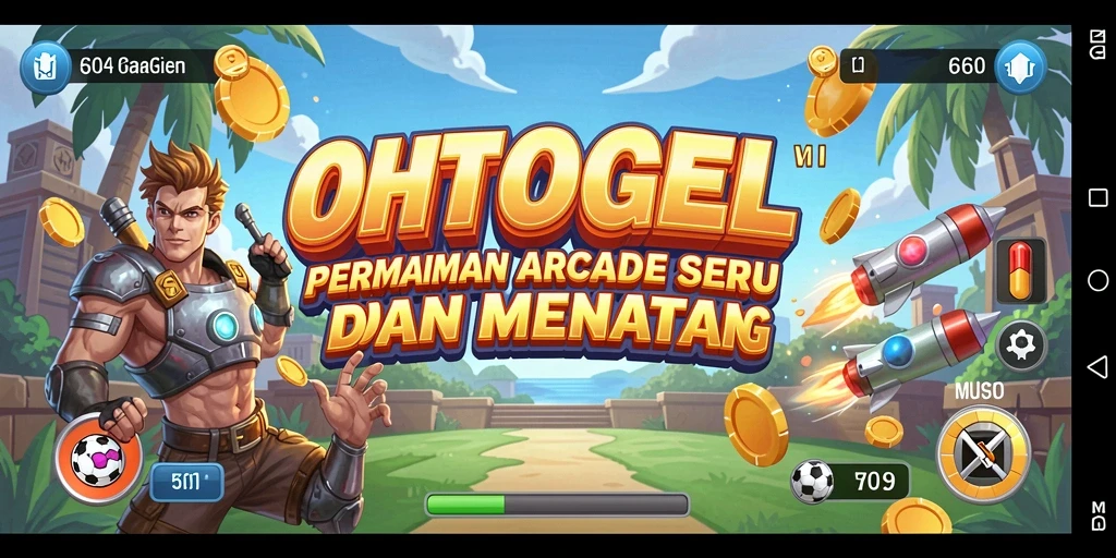Screenshot gameplay seru OHTOGEL dengan tingkat kesulitan yang bervariasi.