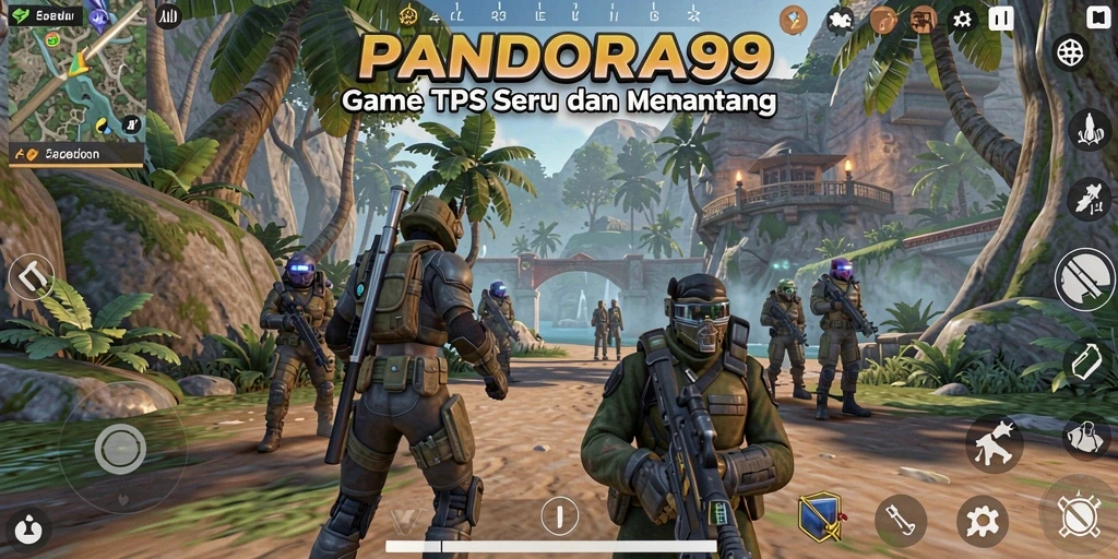 Tampilan gameplay PANDORA99 yang mendebarkan di arena TPS.