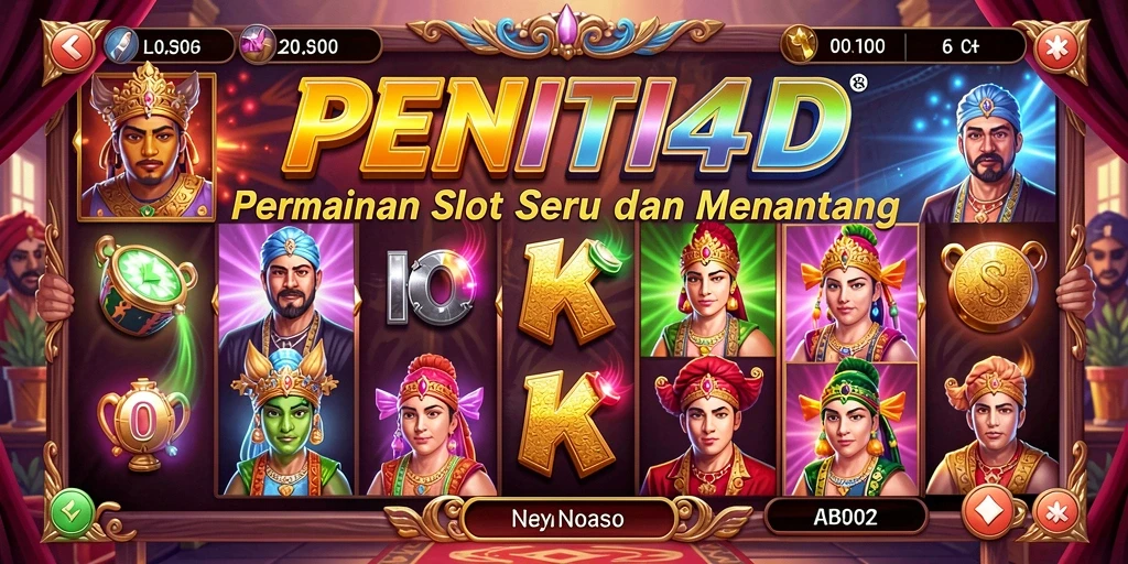Tampilan menarik dalam permainan slot PENITI4D dengan simbol yang beragam.