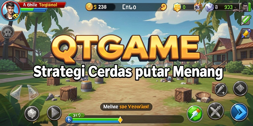 Screenshot QTGAME menampilkan aksi strategi yang mendebarkan.