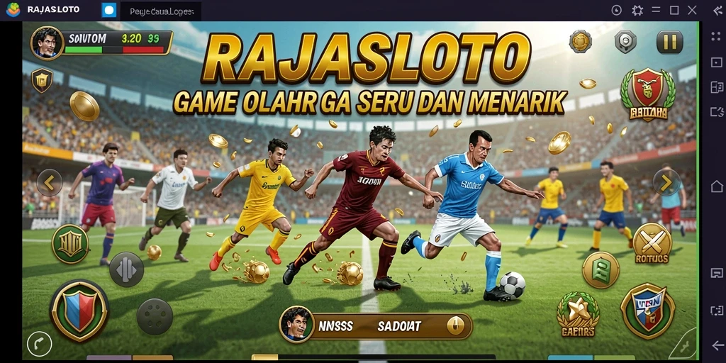 Tampilan seru permainan RAJASLOTO dalam aksi olahraga.
