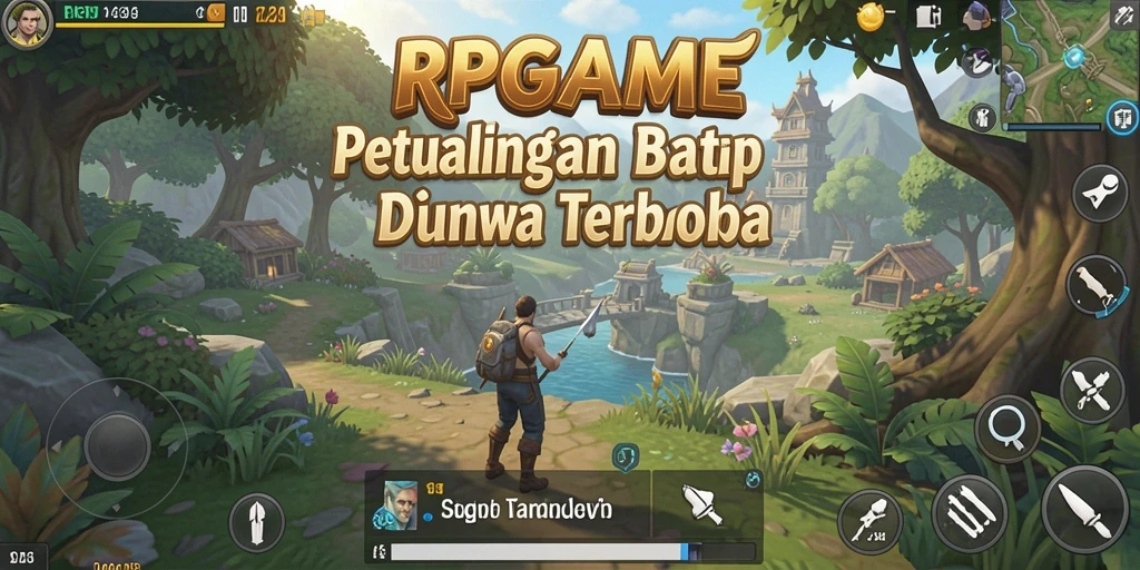 Tampilan gameplay RPGAME yang menawan dalam dunia terbuka.