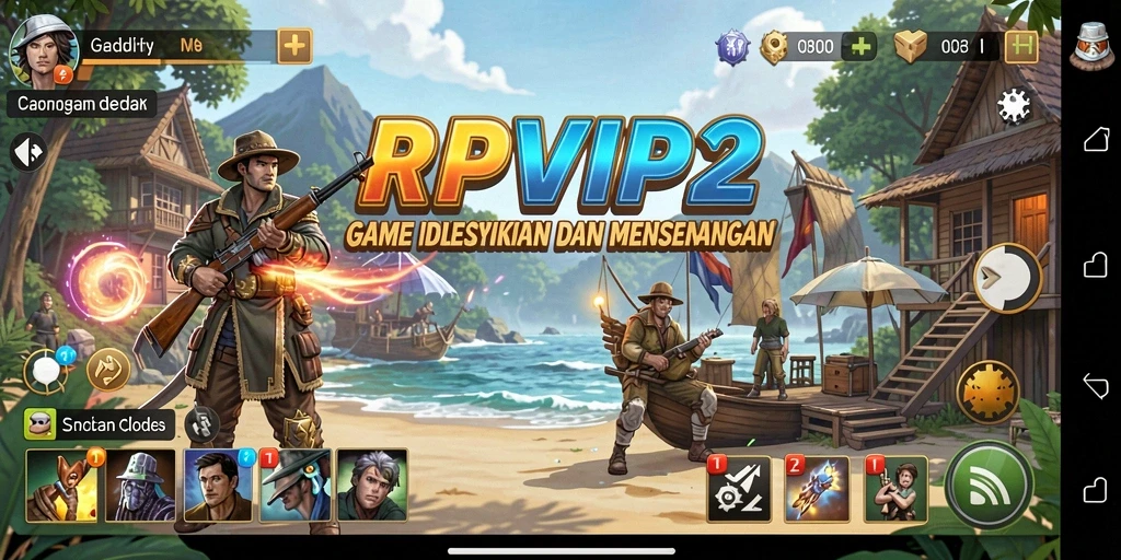 Tampilan gameplay RPVIP2 yang menarik dan penuh warna.