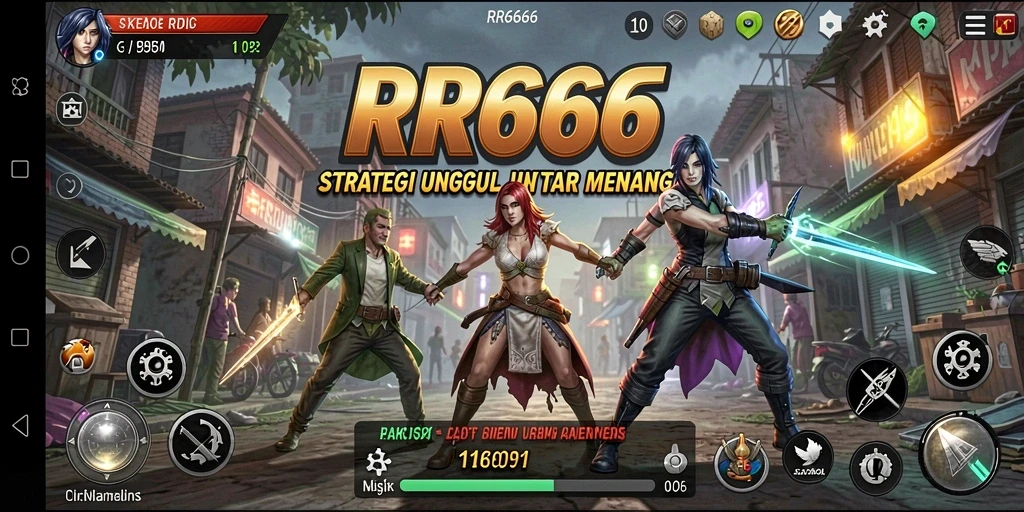 Screenshot gameplay RR666 yang menunjukkan pertempuran strategi yang mendebarkan.
