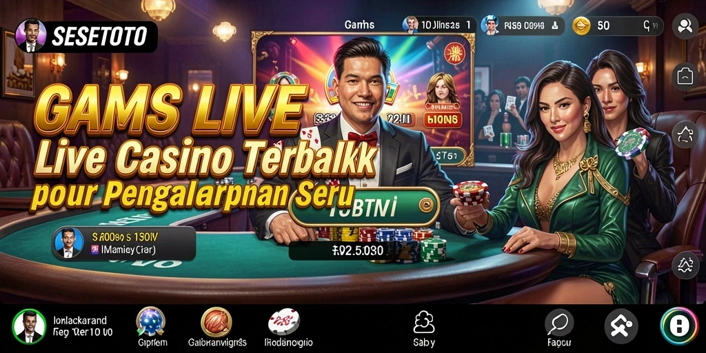 Tampilan gameplay Live Casino SESETOTO yang menarik dan interaktif.