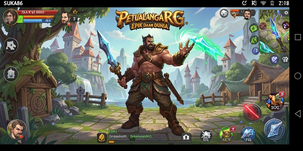 Tampilan menarik dari gameplay RPG di SUKA86 yang memikat.