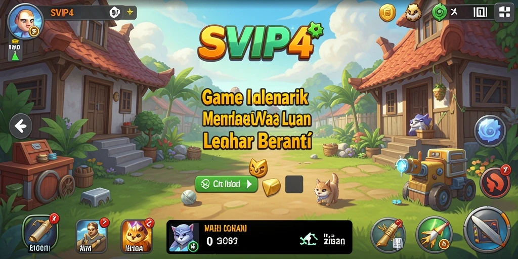 Tampilan gameplay <strong>SVIP4</strong> yang menampilkan karakter dalam aksi Idle.