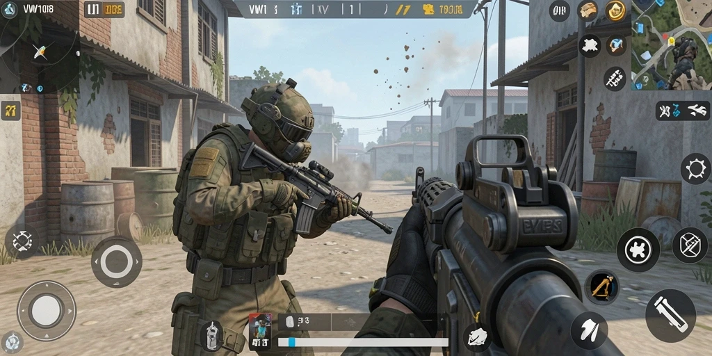 Tangkapan layar utama dari gameplay seru VW108.