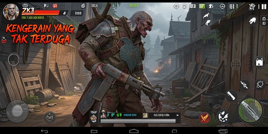 Screenshot menampilkan pengalaman gameplay mencekam di ZK3.